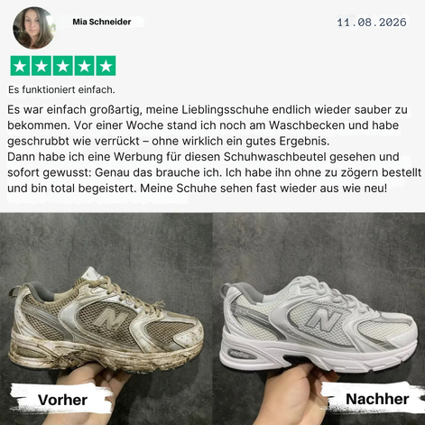 KickClean – Der Beutel für geruchsfreie, blitzsaubere Schuhe in nur 30 Minuten
