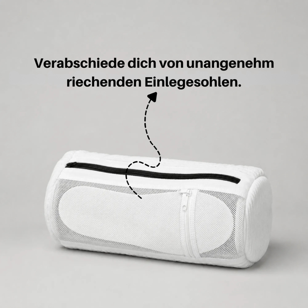 KickClean – Der Beutel für geruchsfreie, blitzsaubere Schuhe in nur 30 Minuten